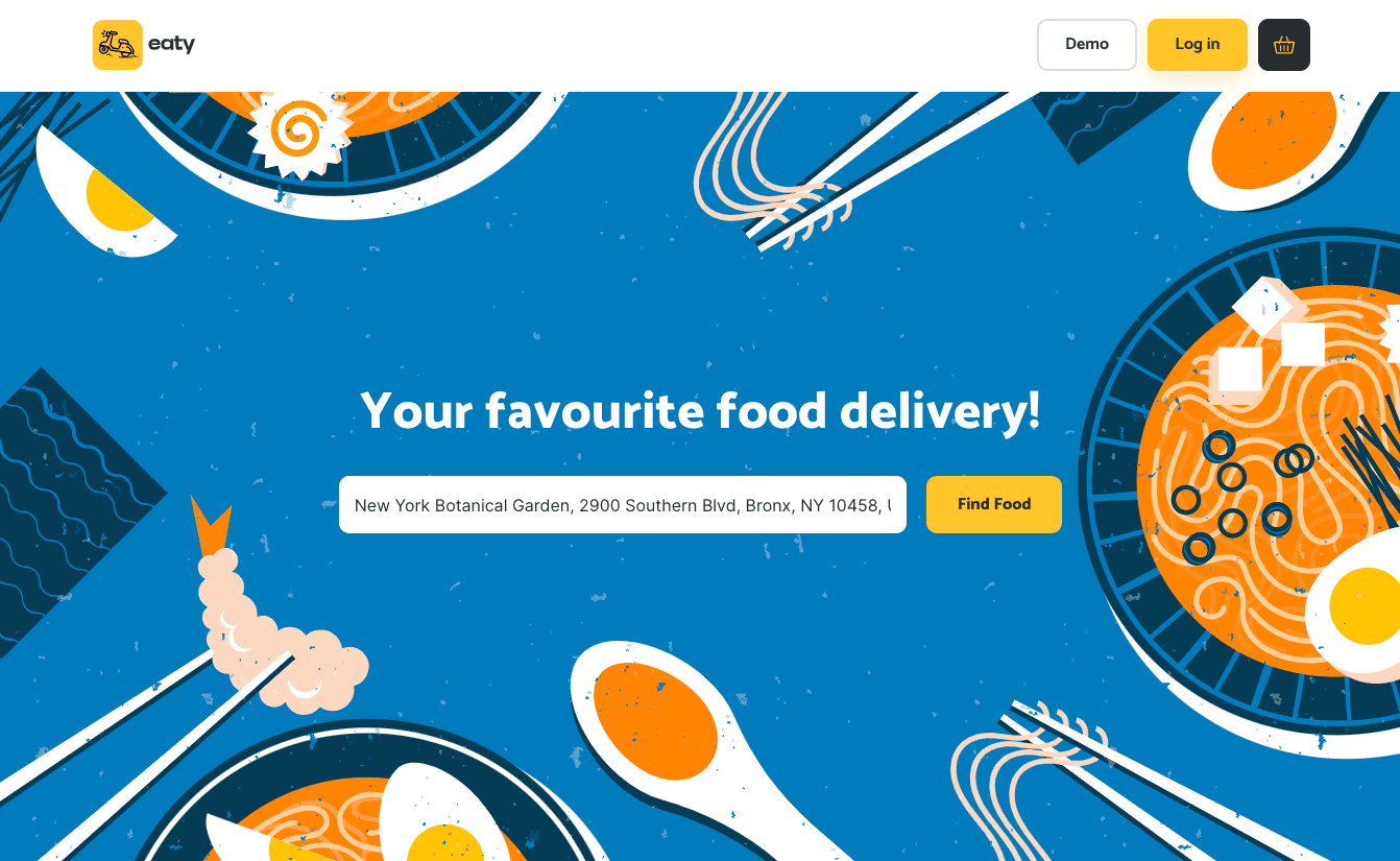 Software Template Eaty to Build a Food Delivery Platform like Uber Eats
